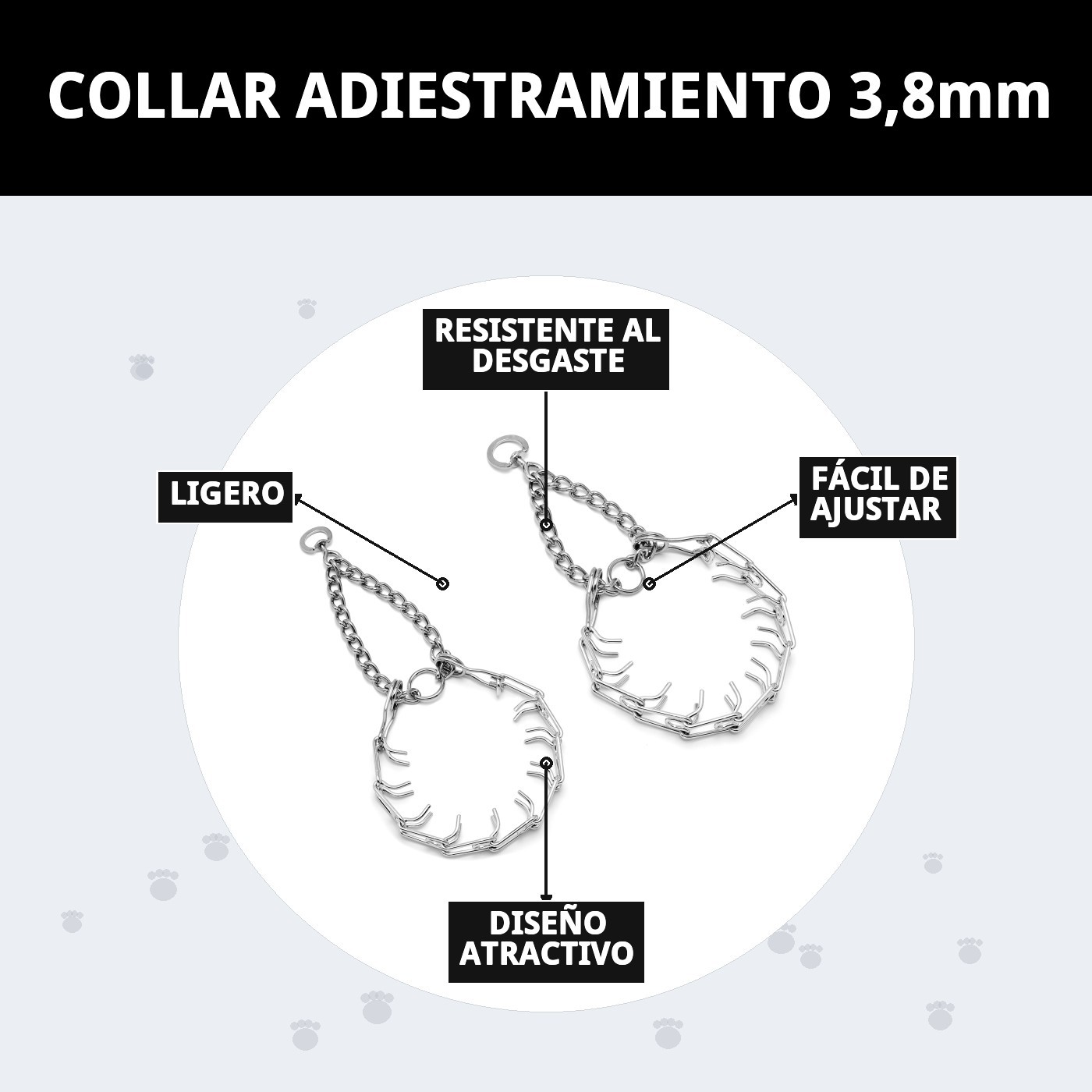 Dressur Halsband 3,8mm — Foto 9