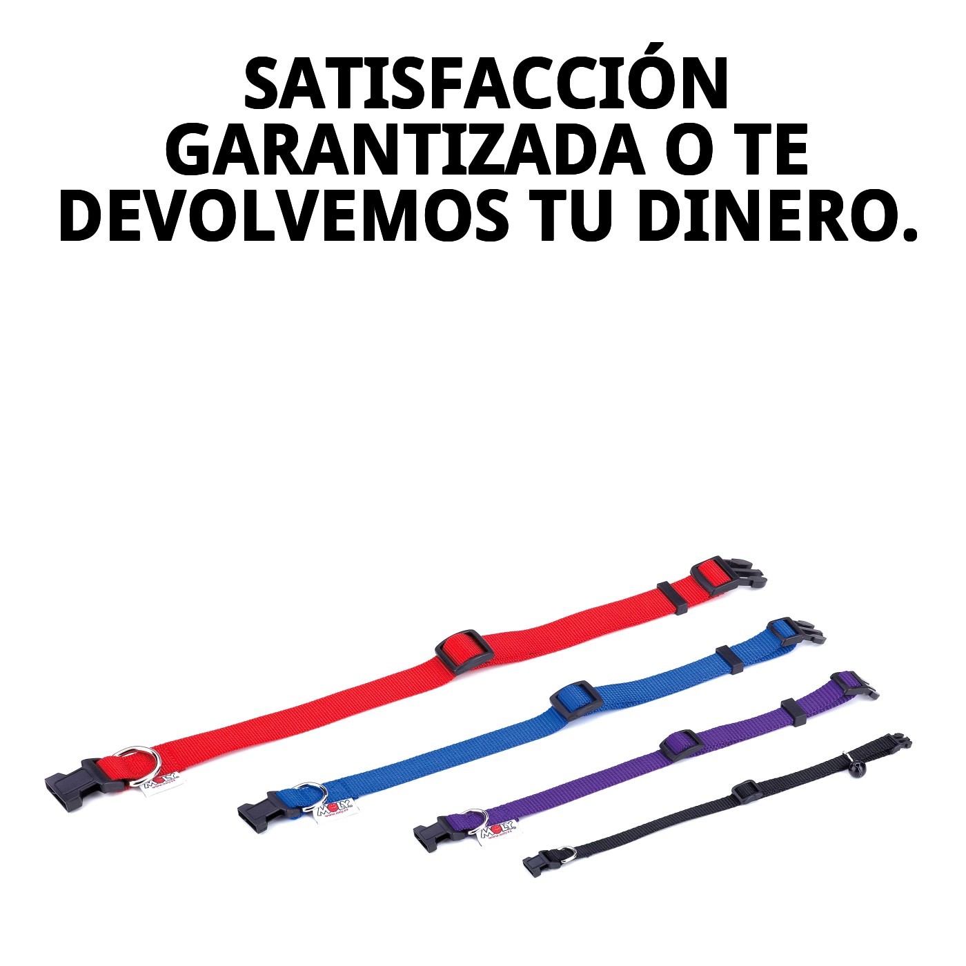 Nylon-Halsband glatt 25-40cm x 1,5cm — Foto 8