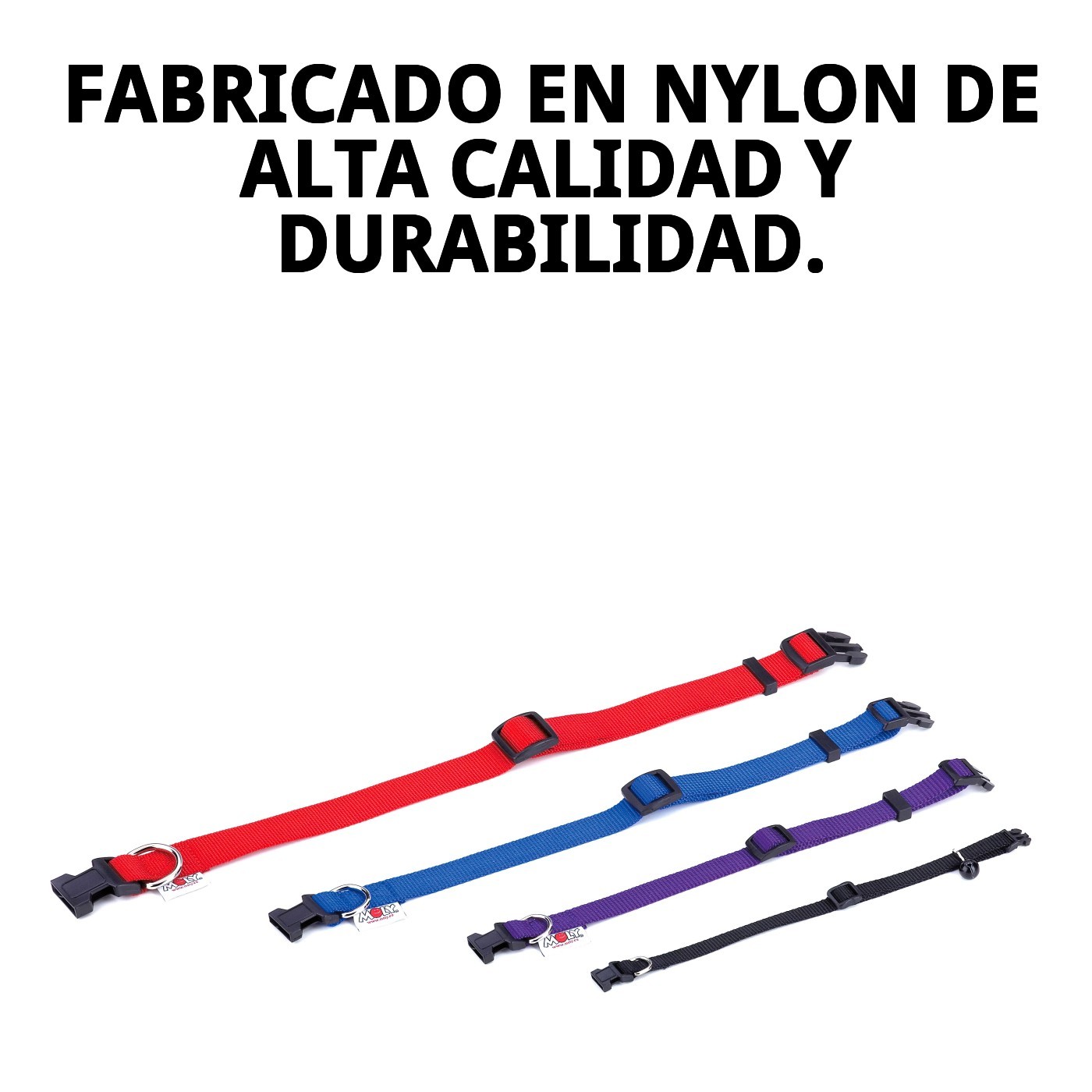 Nylon-Halsband glatt 40-65cm x 2,5cm — Foto 5