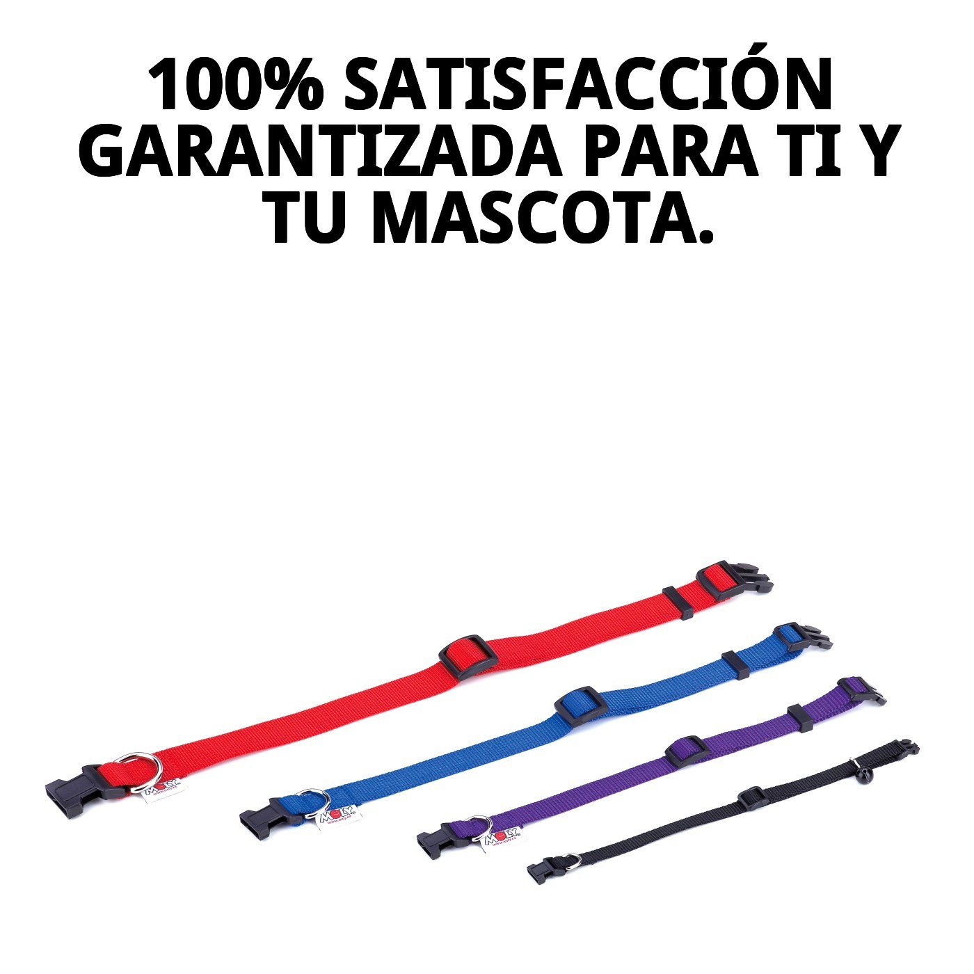 Nylon-Halsband glatt 40-65cm x 2,5cm — Foto 8