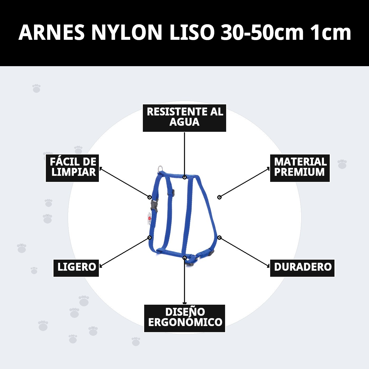Weste aus glattem Nylon 30-50cm 1cm — Foto 9