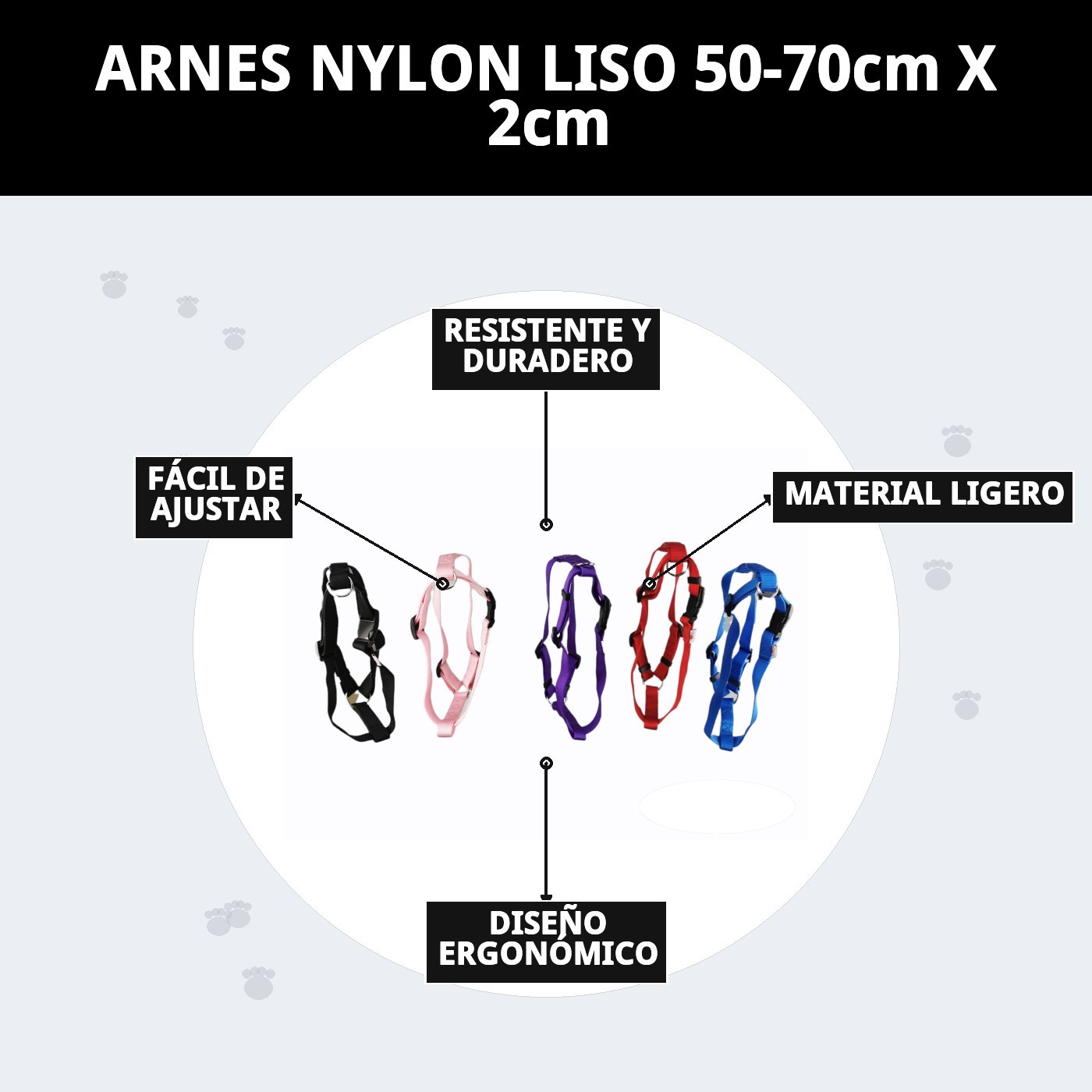 Weste aus glattem Nylon 50-70cm x 2cm — Foto 9