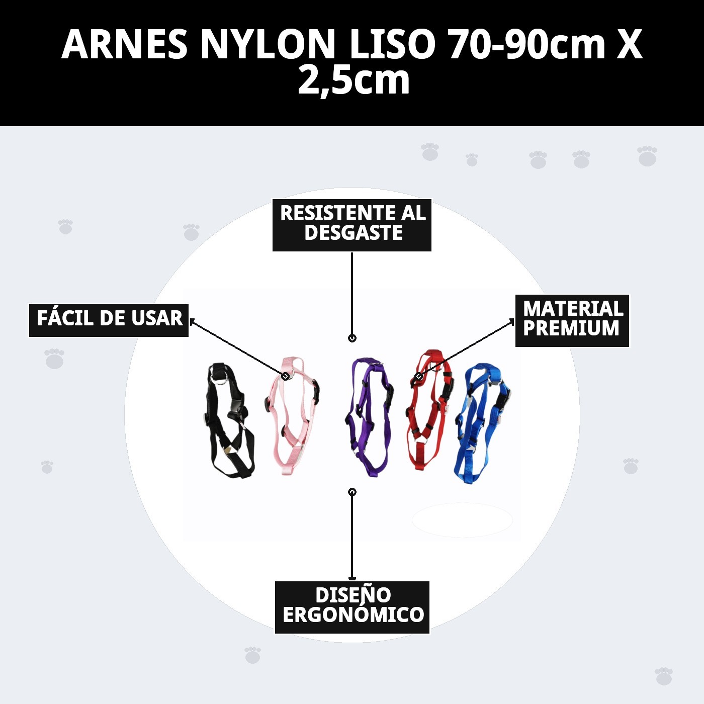 Weste aus glattem Nylon 70-90cm x 2,5cm — Foto 9