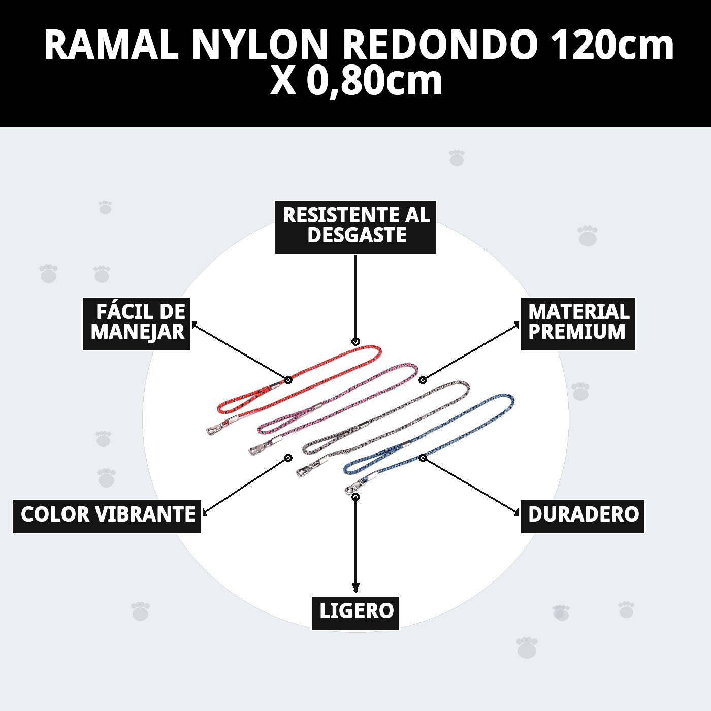 Moly Runde Nylonleine 120cm x 0,80cm — Foto 9