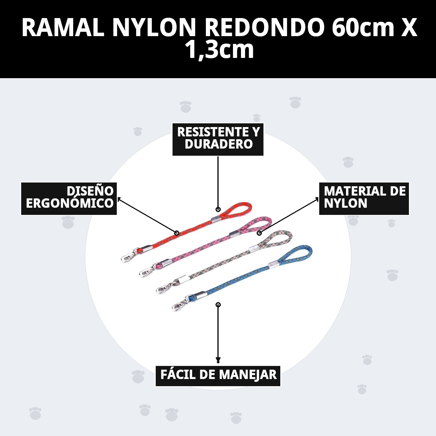 Nylonleine rund 60cm x 1,3cm — Foto 9