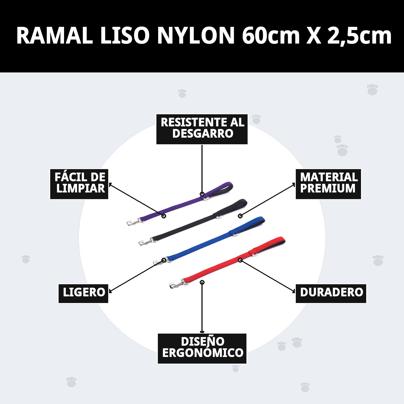 Nylonleine 60cm x 2,5cm — Foto 9