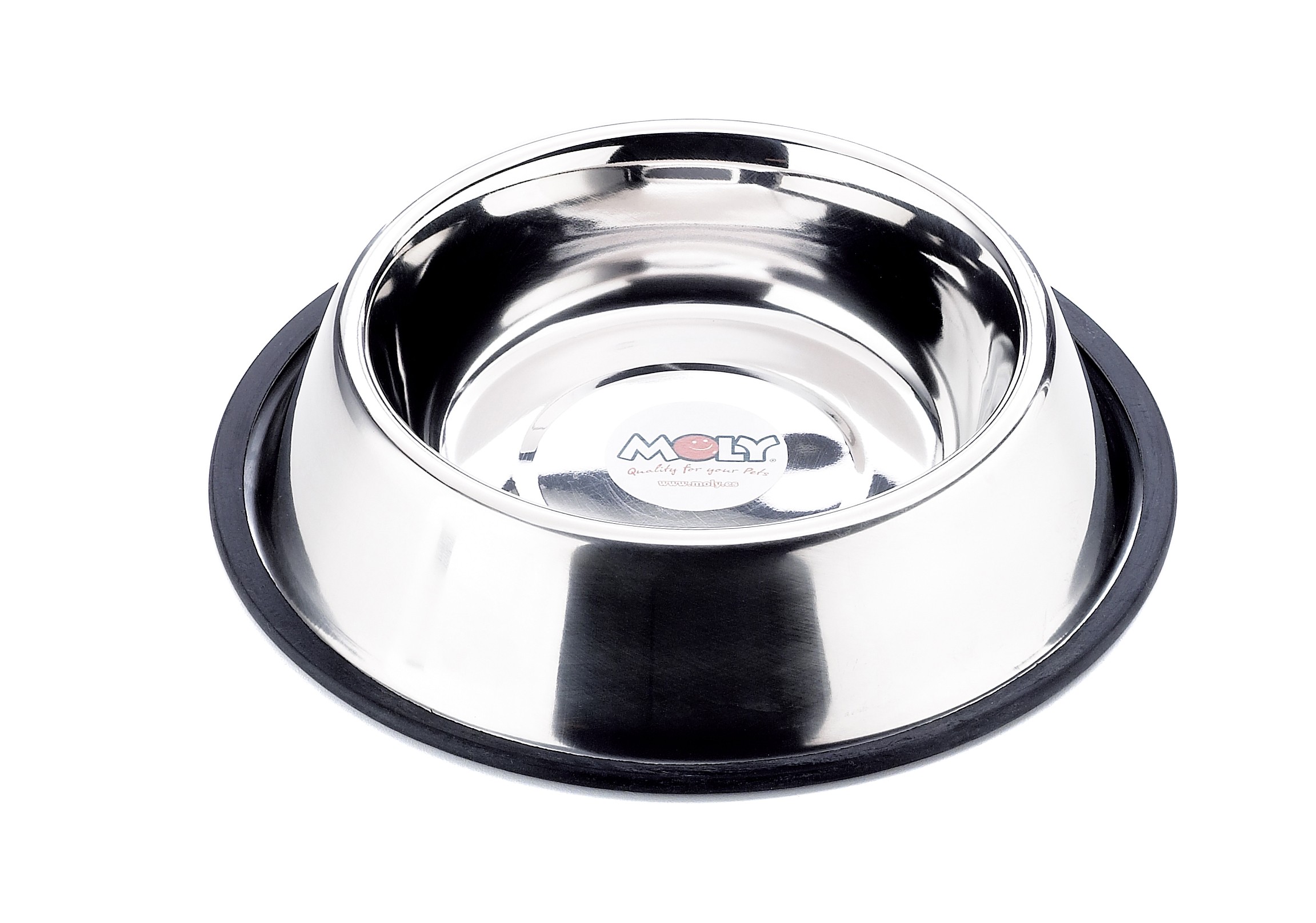 Edelstahl-Futternapf mit Überlaufschutz 18 cm - 0,90 L — Foto 2