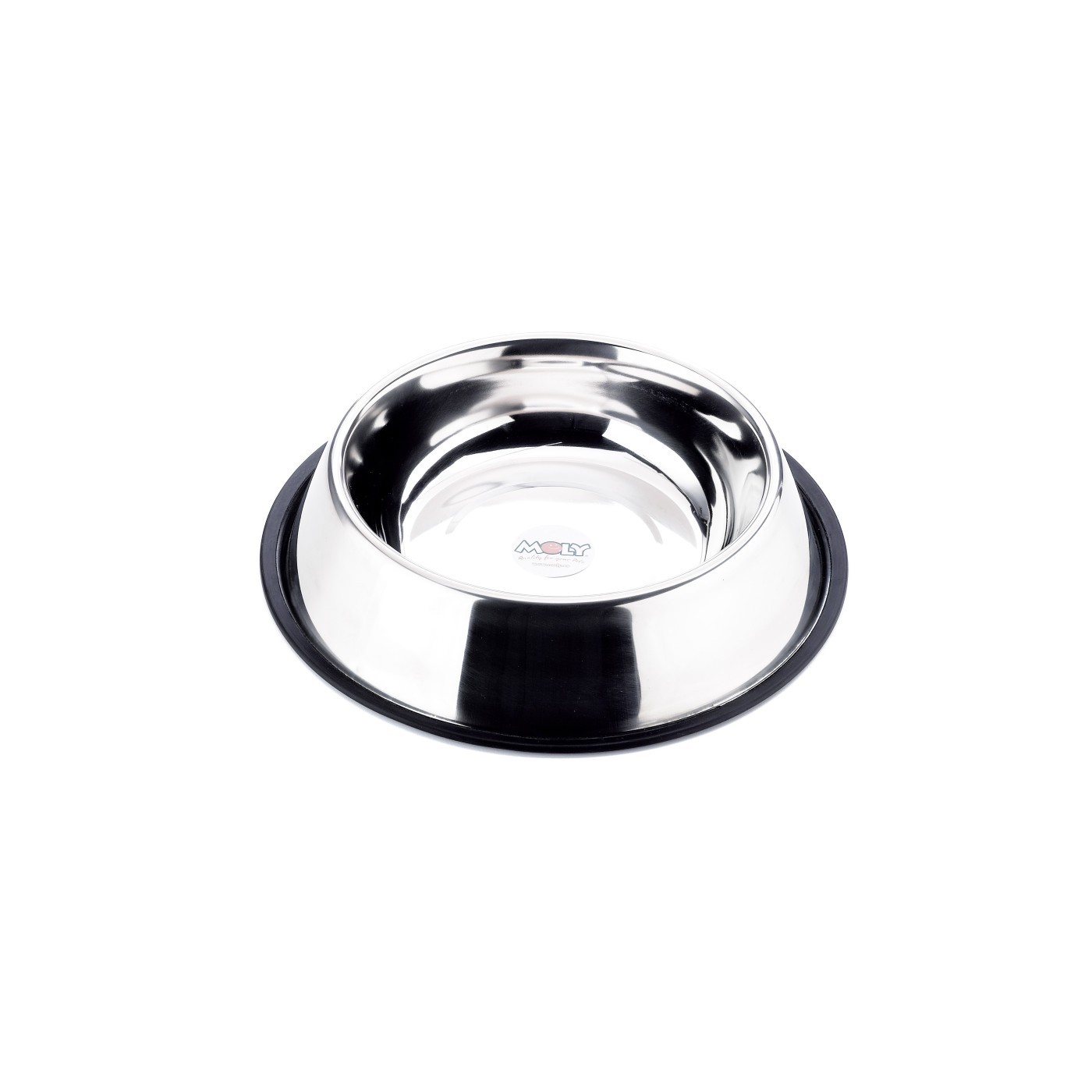 Edelstahl-Futternapf mit rutschfestem Boden 25 cm - 2,35 L