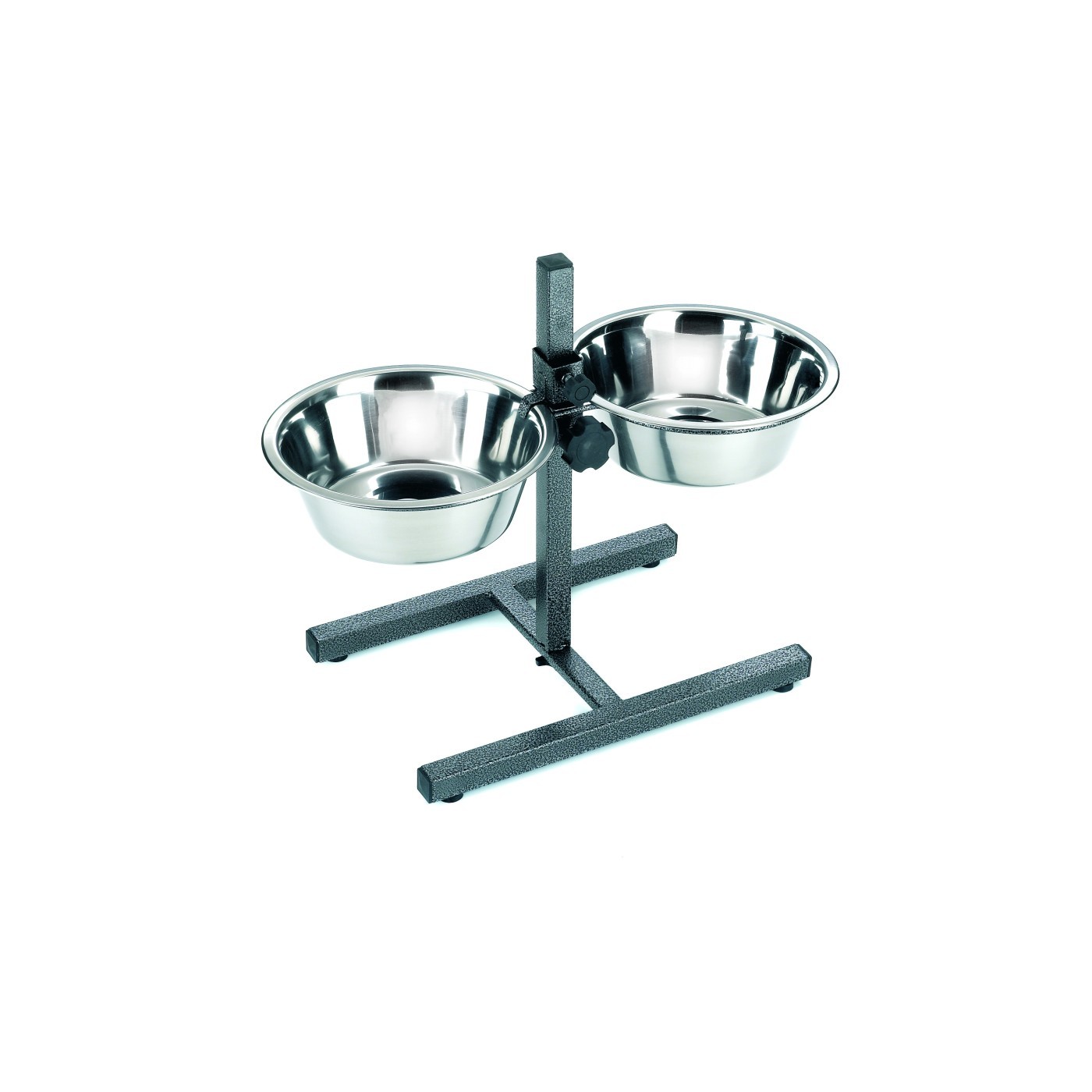 Doppel-Futterspender verstellbar 25cm 2 x 2,6 l