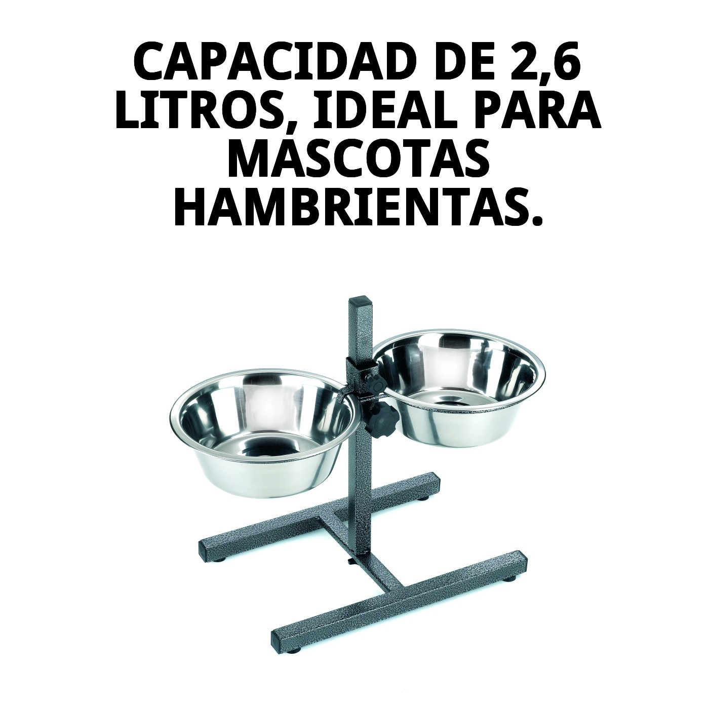 Doppel-Futterspender verstellbar 25cm 2 x 2,6 l — Foto 7