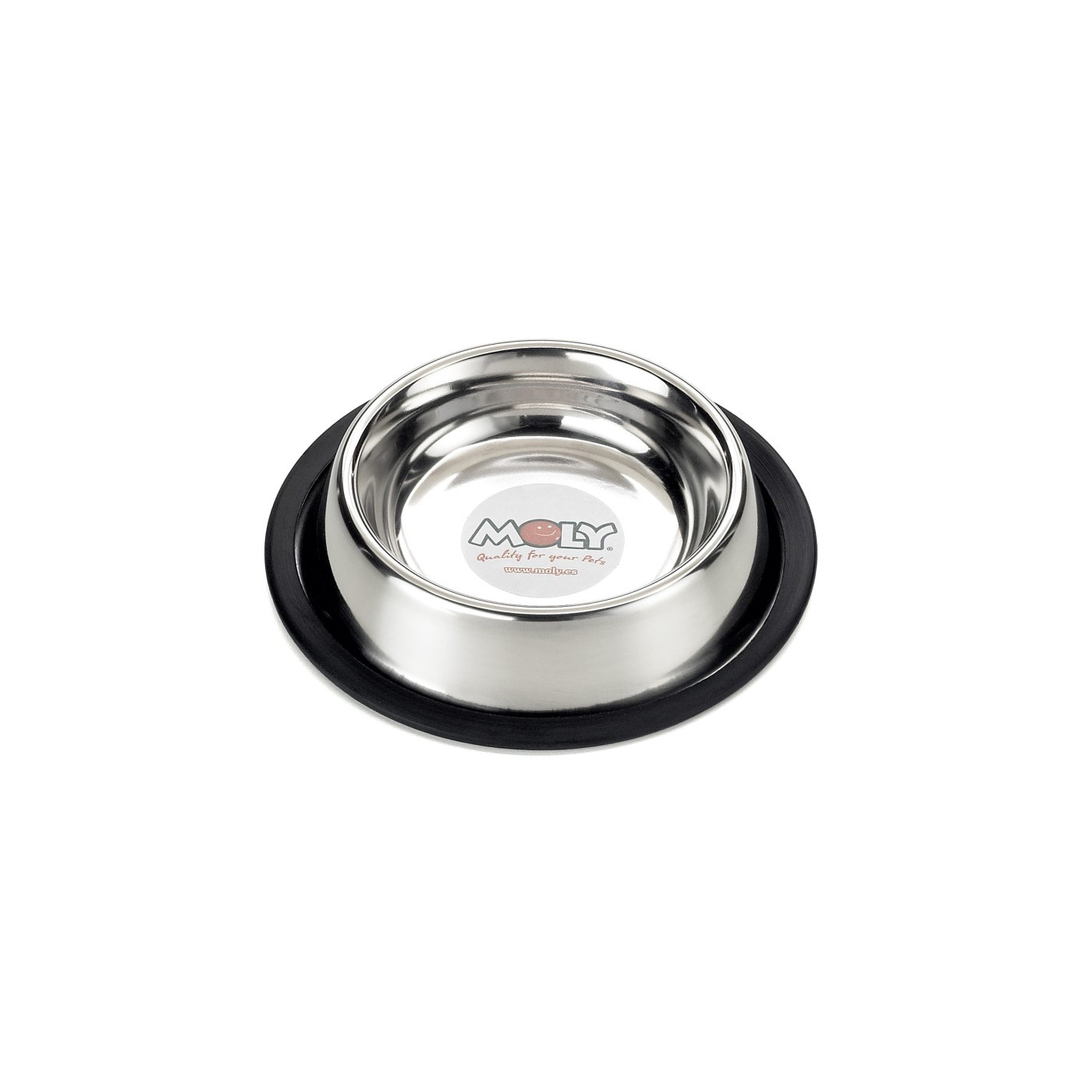 Rutschfeste Edelstahlschale 12cm x 0,22 l