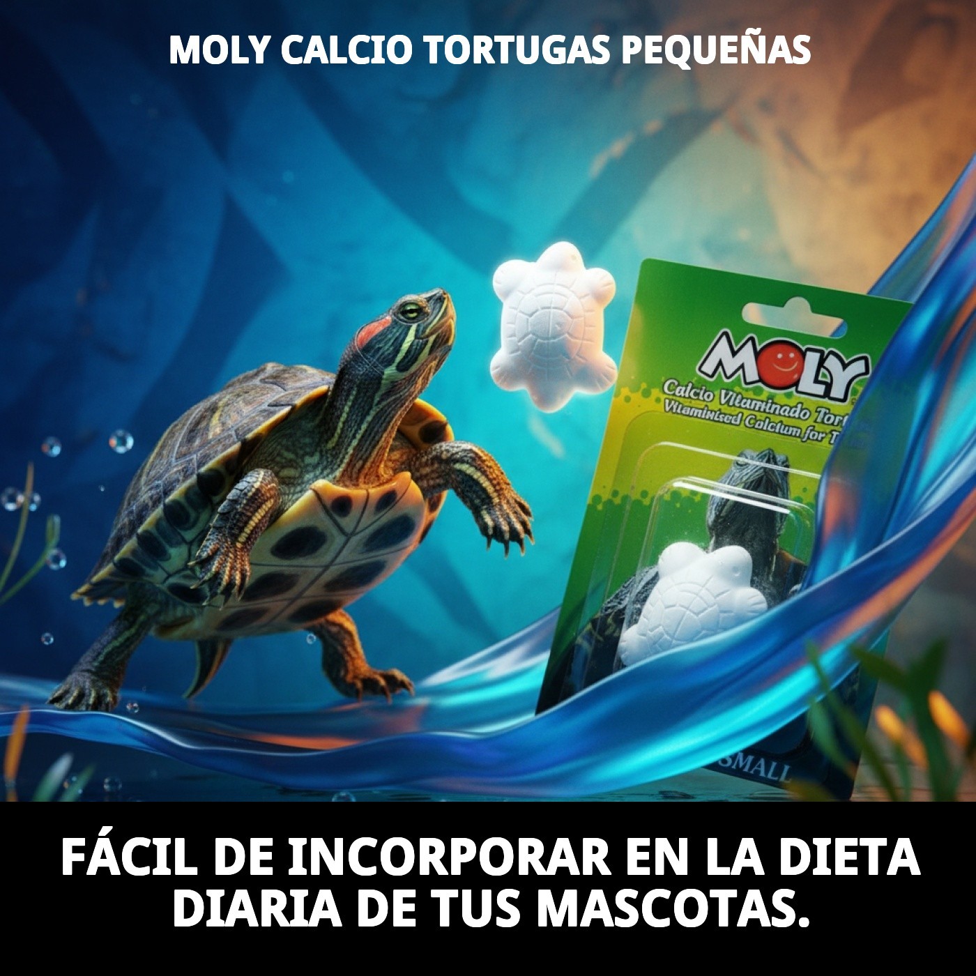 Moly Calcium für kleine Schildkröten — Foto 3