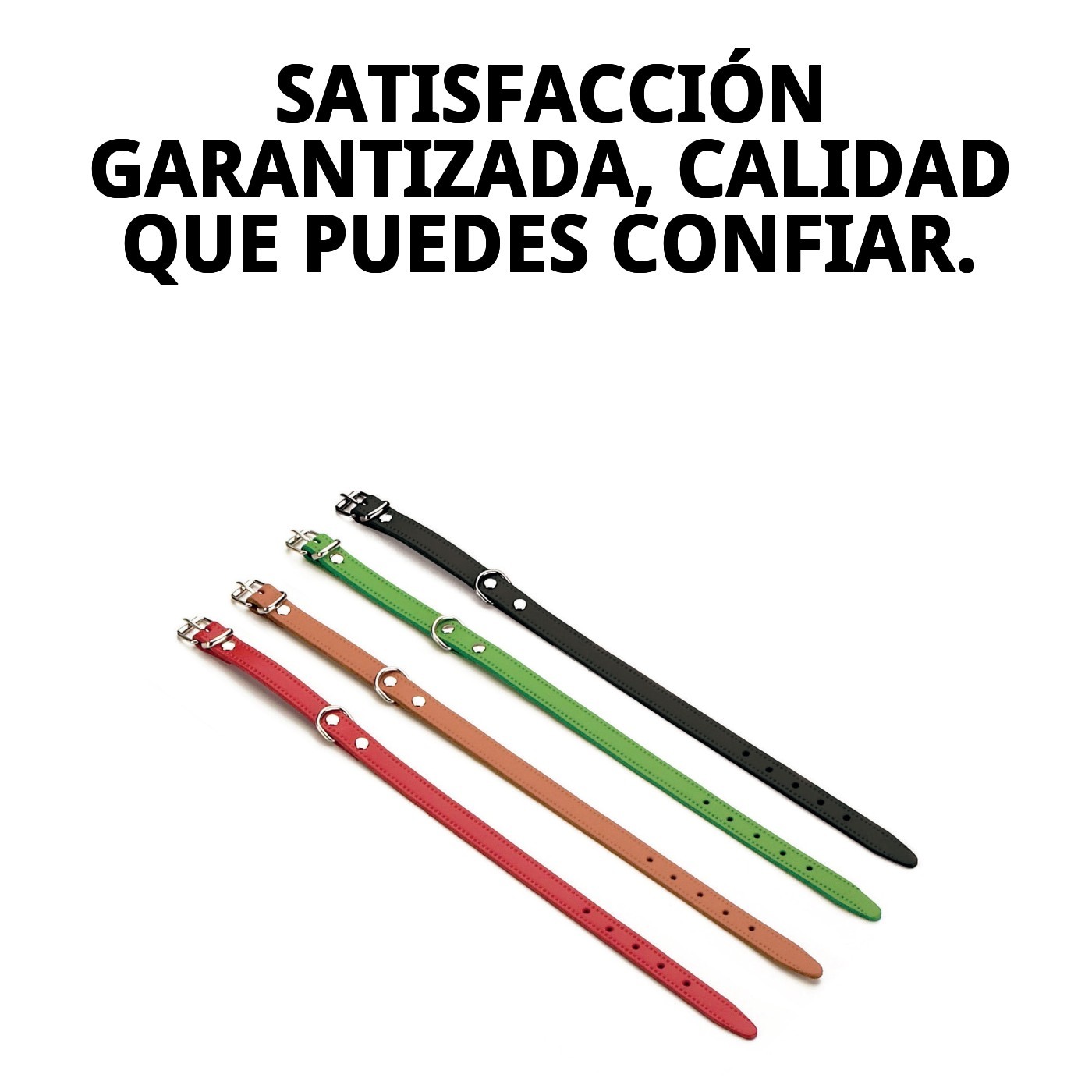 Glatter Lederhalsband 45x1.8 cm — Foto 8