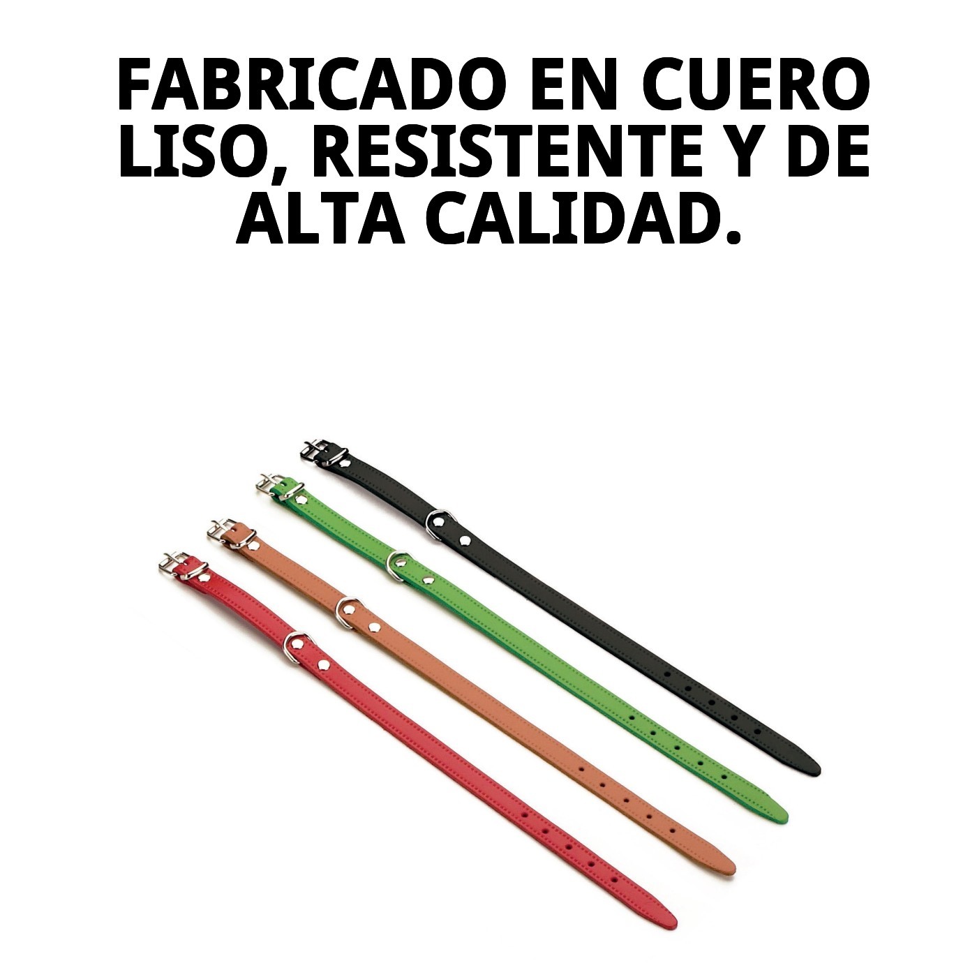 Glatter Lederhalsband 50x2 cm — Foto 5