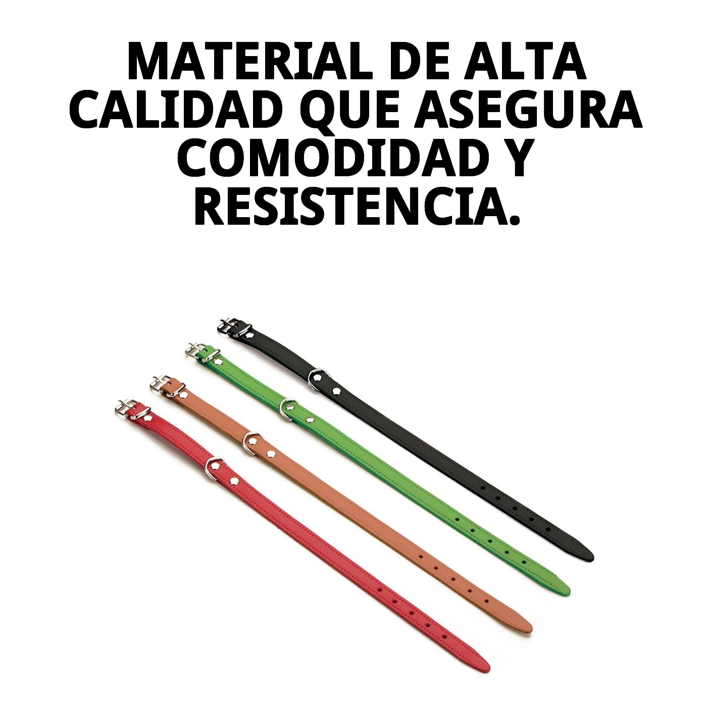Glatter Lederhalsband 55x2.5 cm — Foto 5