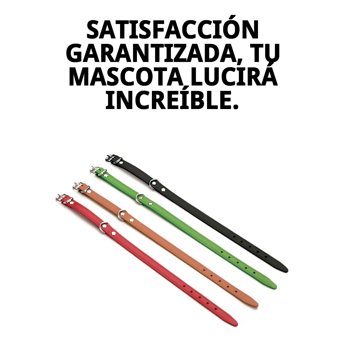 Glatter Lederhalsband 55x2.5 cm — Foto 8
