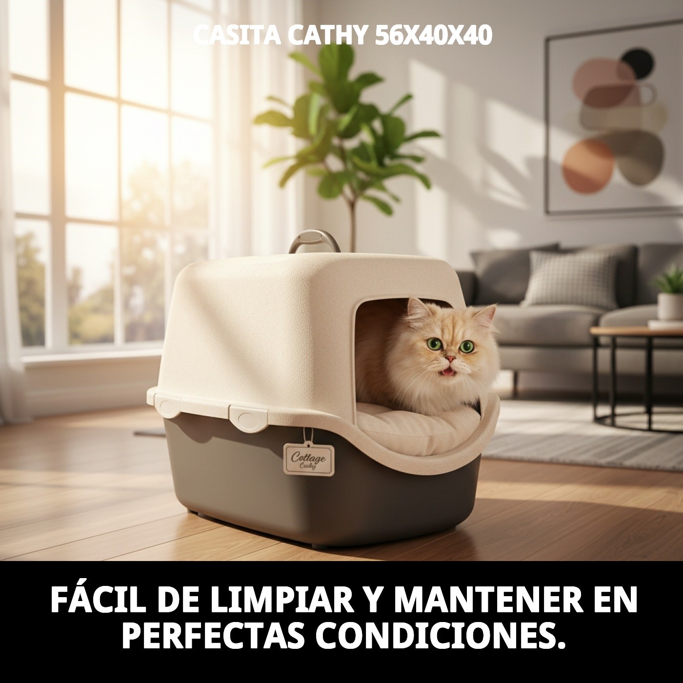 Moly Katzenhaus Cathy 56x40x40 — Foto 5