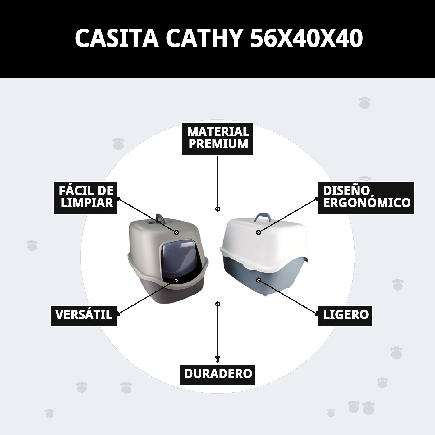 Moly Katzenhaus Cathy 56x40x40 — Foto 7
