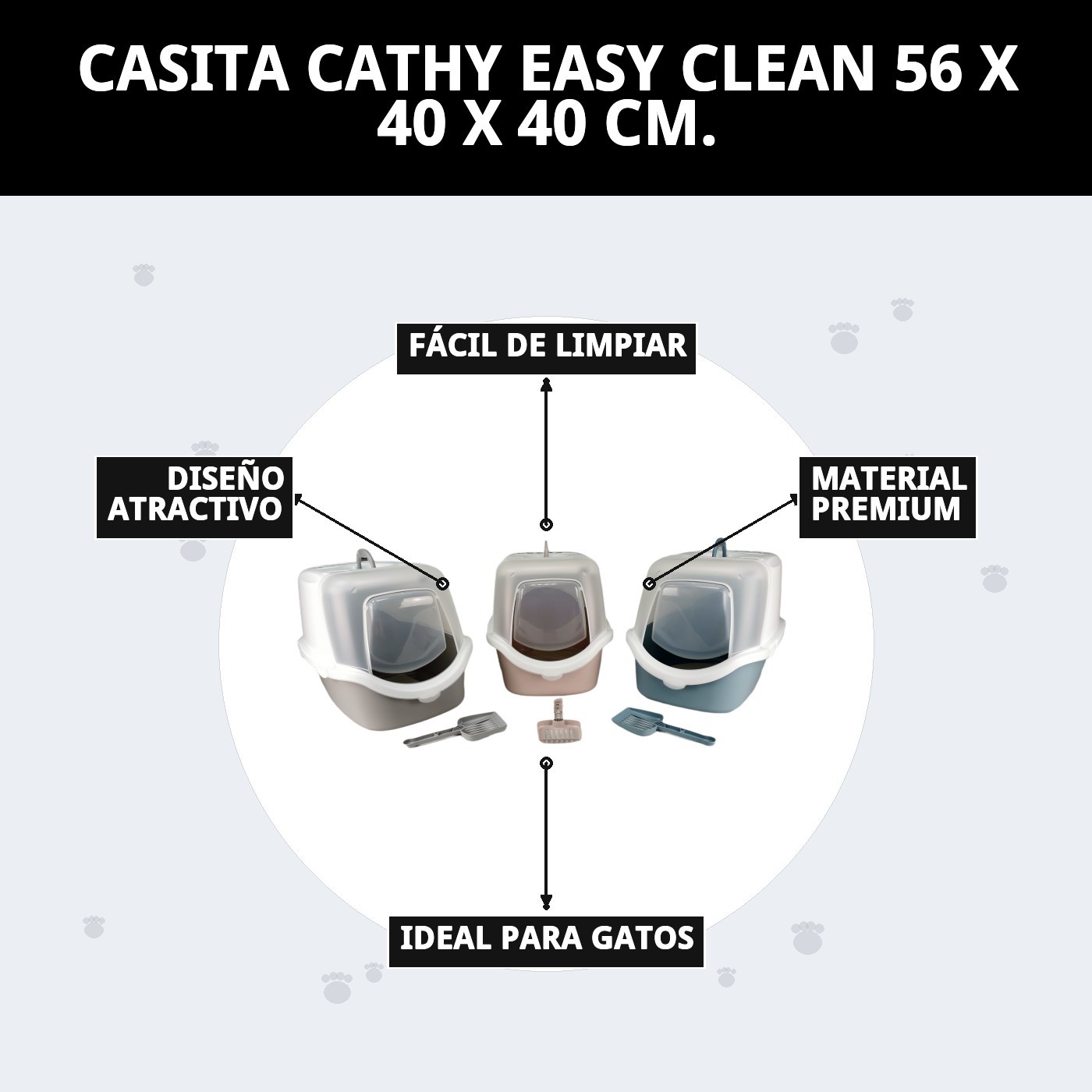 Moly Katzenhaus Cathy Easy Clean - 56 x 40 x 40 cm — Foto 8