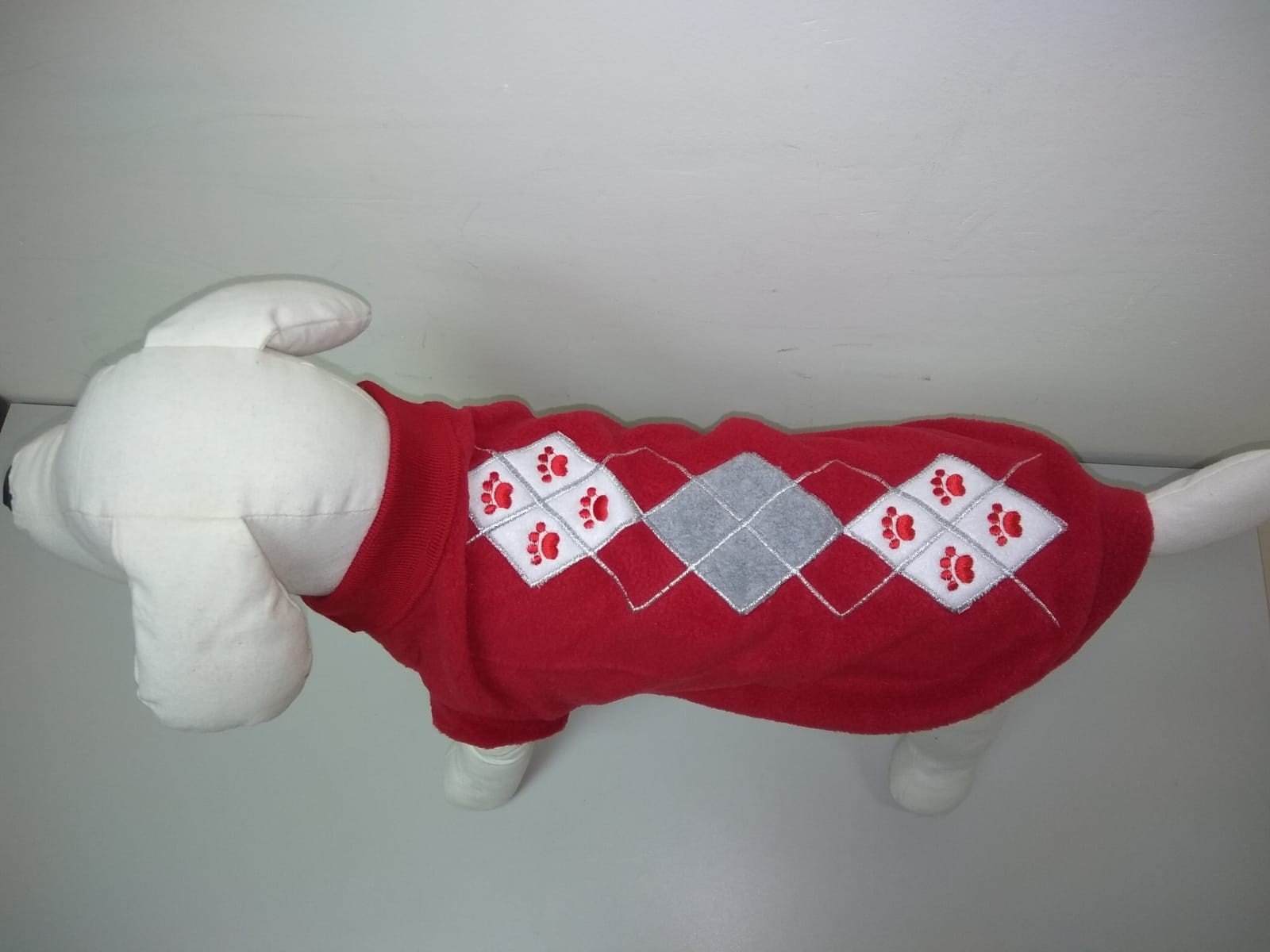 Pullover mit Rauten-Muster 35 cm — Foto 2