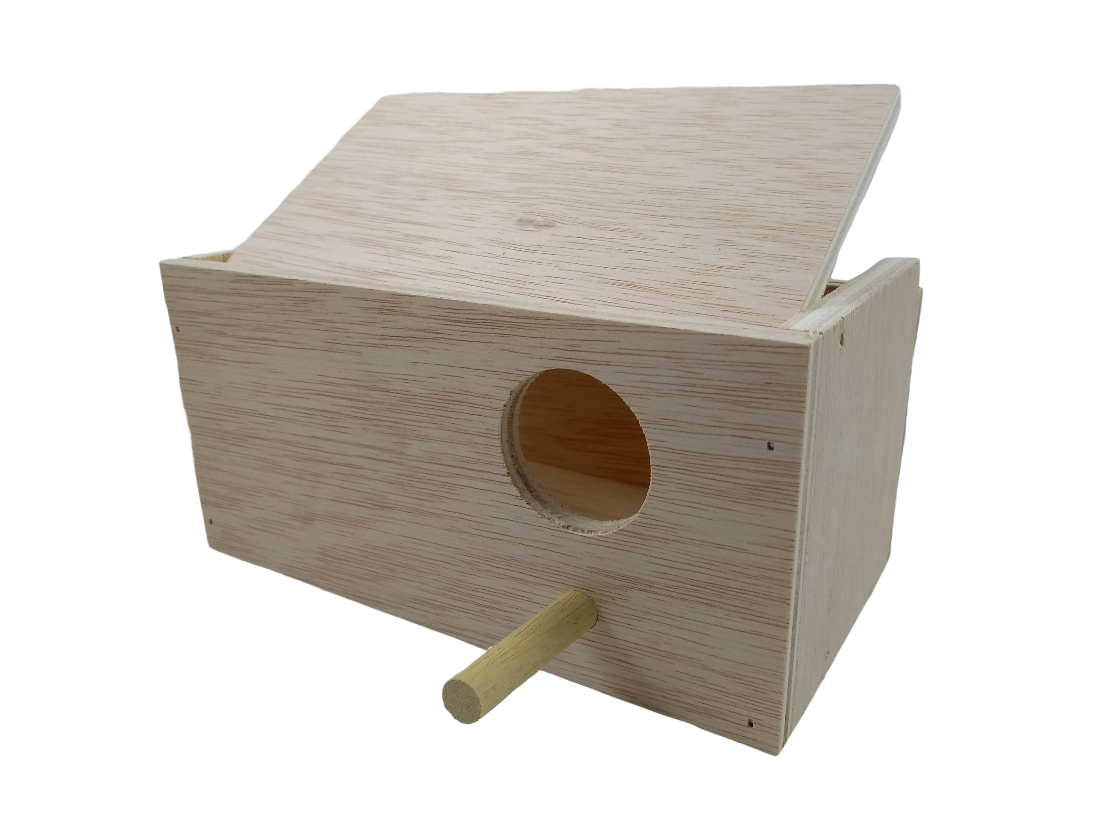 Holz-Nest für Papageien 20x9,5x10,5 — Foto 2